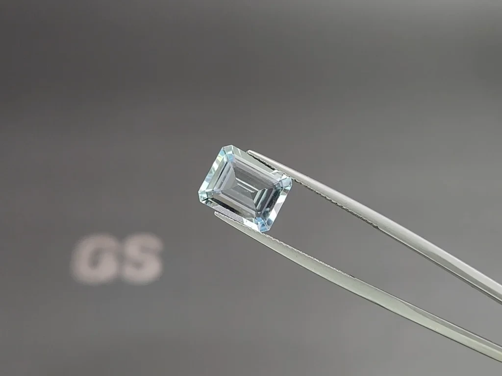 Аквамарин в огранке октагон 3,40 карат, Мадагаскар  Изображение №3