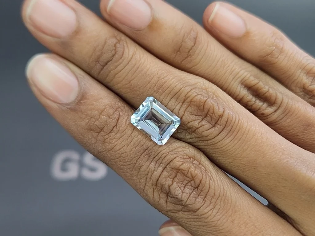 Аквамарин в огранке октагон 3,40 карат, Мадагаскар  Изображение №2