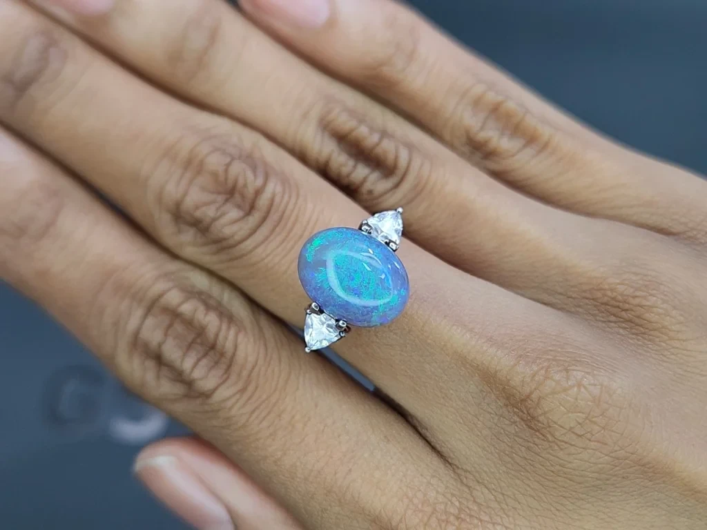 Опал в огранке овал 6,26 карат, Австралия Изображение №5