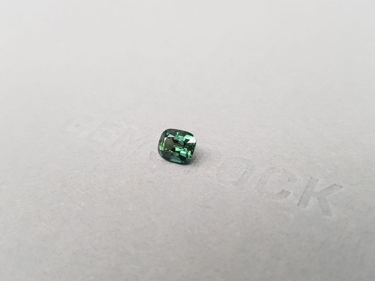 Негретый сапфир цвета teal в огранке кушон 1,19 карат, Мадагаскар фото №3