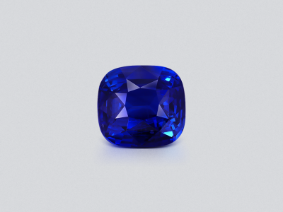 Крупный сапфир Royal Blue в огранке кушон 13,22 карата, Шри-Ланка  photo