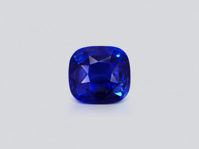 Крупный сапфир Royal Blue в огранке кушон 13,22 карата, Шри-Ланка  photo