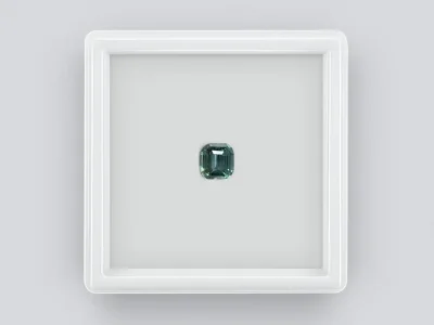 Негретый teal сапфир 1,98 карат, Мадагаскар photo