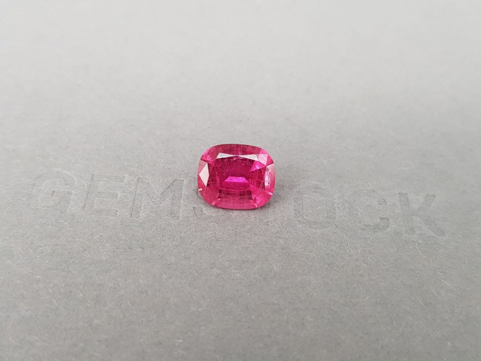 Кольцо с ярко-розовым рубеллитом 2,32 карат в белом золоте 750 пробы Изображение №6