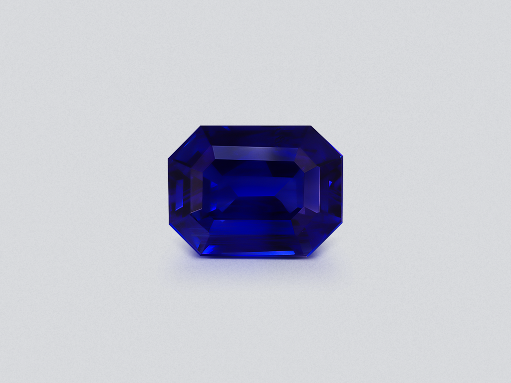 Сапфир Royal Blue в огранке октагон 3,14 карат, Шри-Ланка  Изображение №1