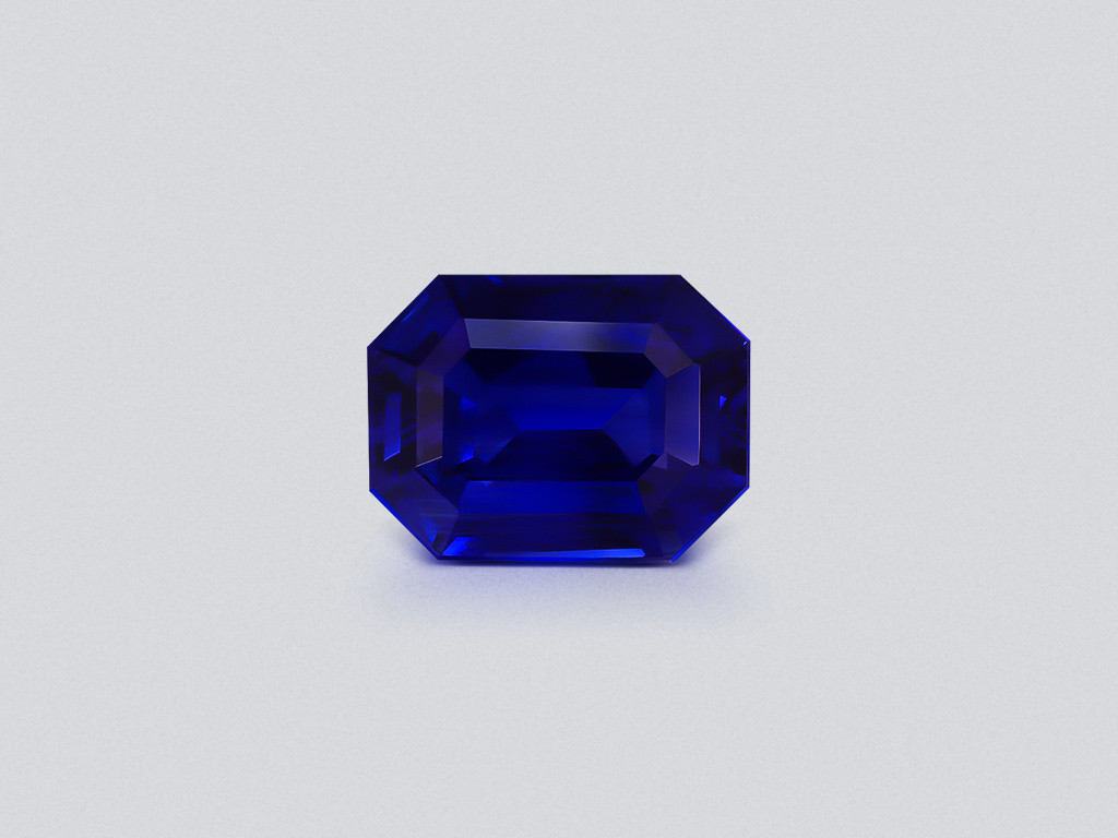 Сапфир Royal Blue в огранке октагон 3,14 карат, Шри-Ланка  Изображение №1
