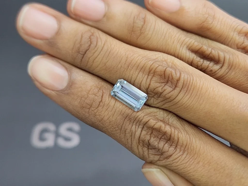 Аквамарин в огранке октагон 2,73 карат, Мадагаскар  Изображение №2