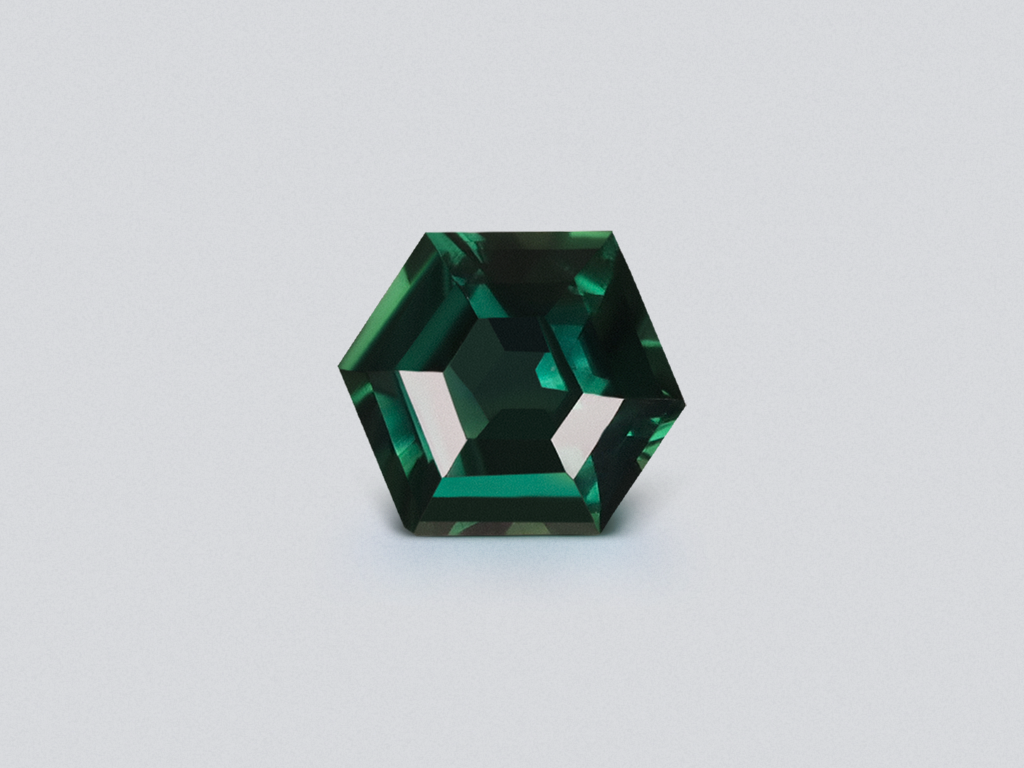Сапфир Teal в огранке гексагон 1,51 карат, Мадагаскар Изображение №1