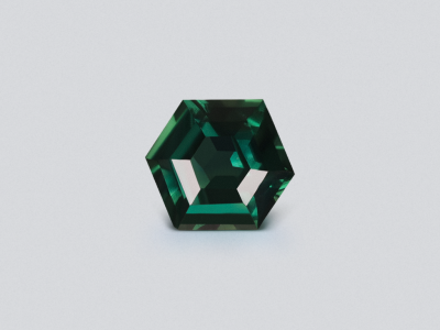 Сапфир Teal в огранке гексагон 1,51 карат, Мадагаскар photo