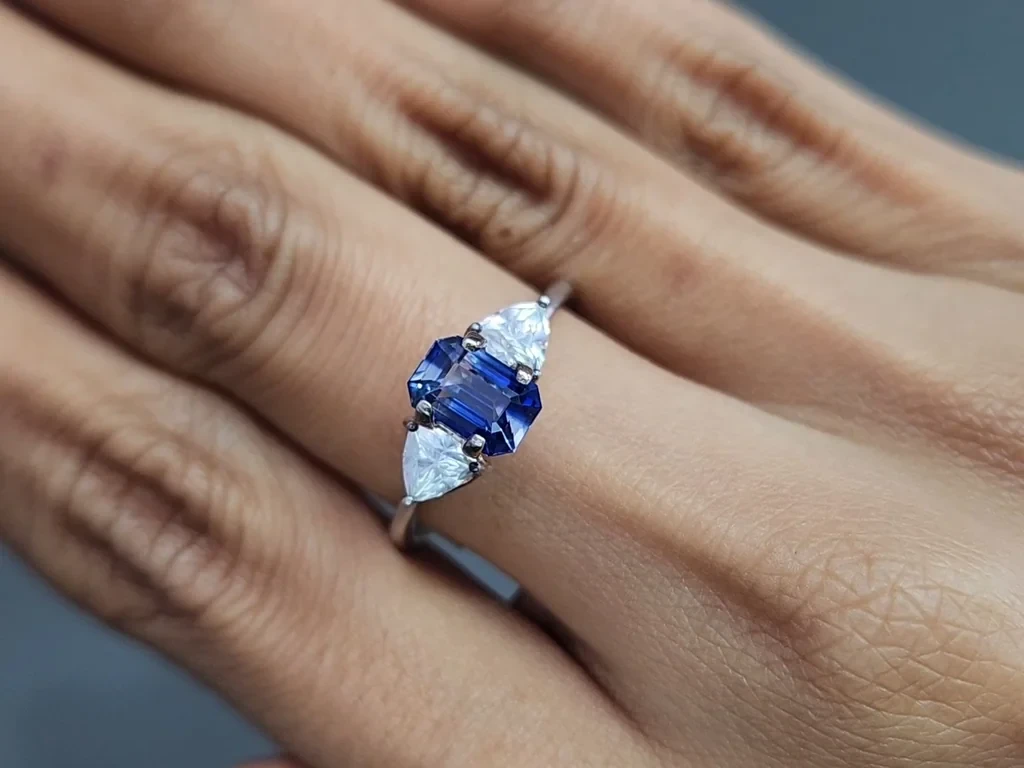 Сапфир Bi-color в огранке октагон 1,50 карат, Шри-Ланка Изображение №5