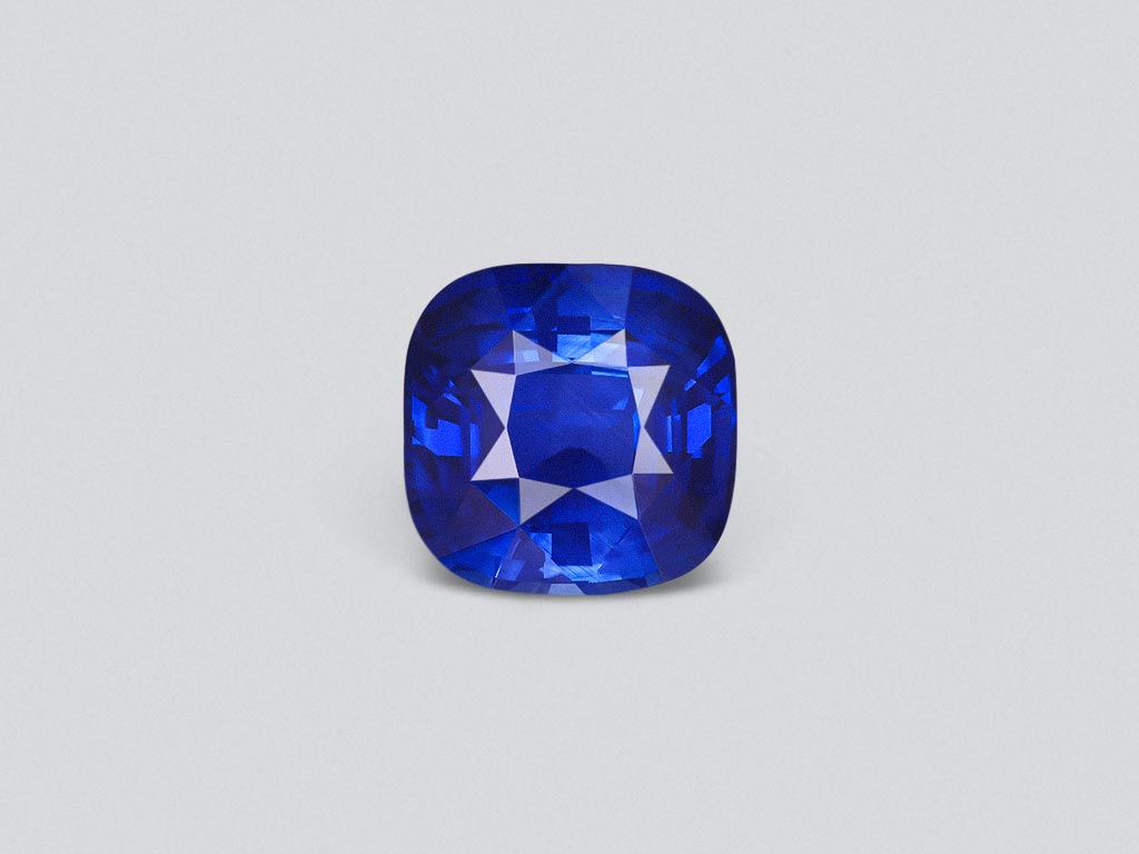 Синий сапфир цвета Royal Blue 4,51 карата в огранке кушон, Шри-Ланка Изображение №1