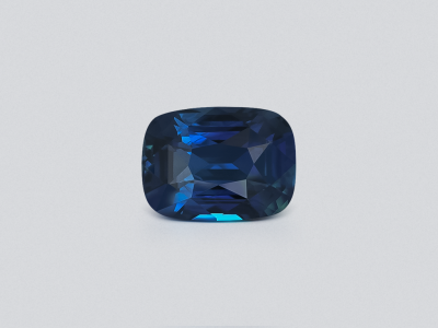 Негретый сапфир Teal в огранке кушон 14,09 карата, Шри-Ланка (GRS) photo
