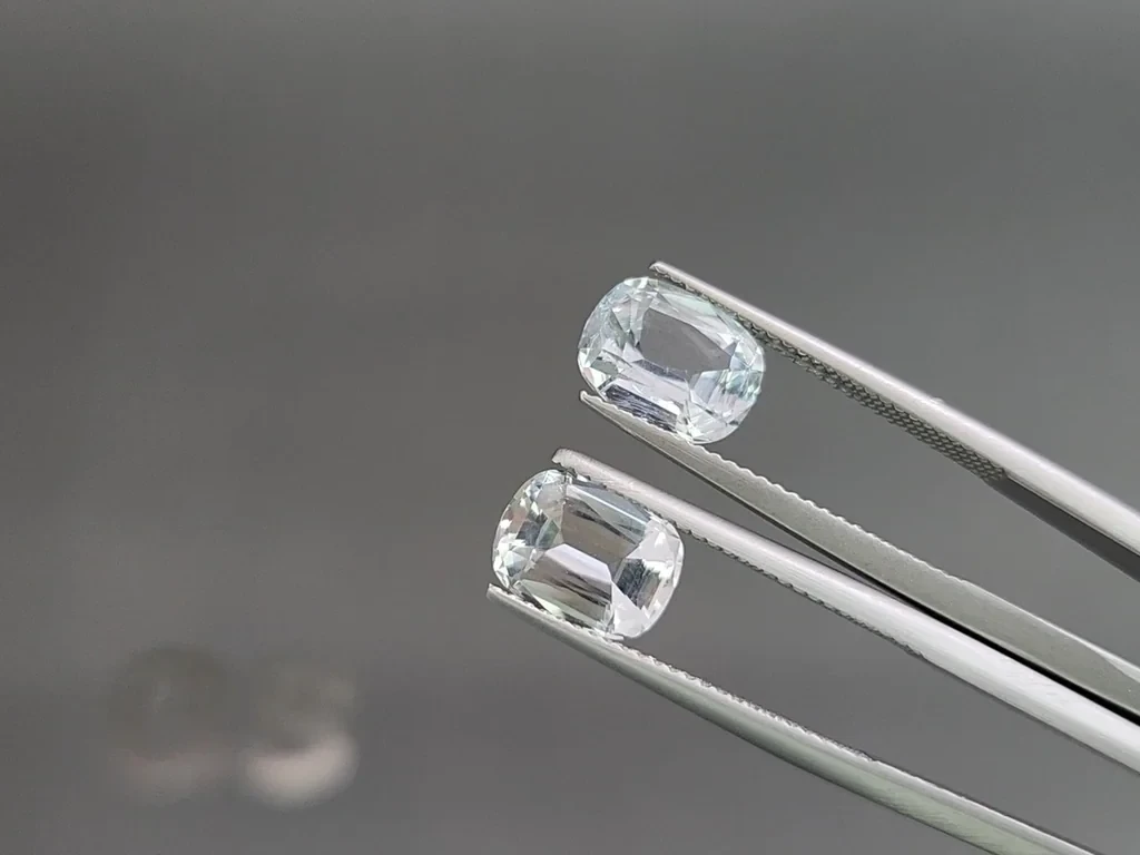 Сет аквамаринов в огранке кушон 5,95 карат, Мадагаскар Изображение №4