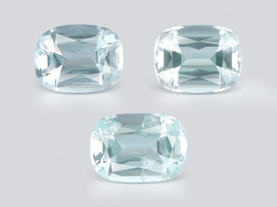 Сет аквамаринов в огранке кушон 5,95 карат, Мадагаскар photo