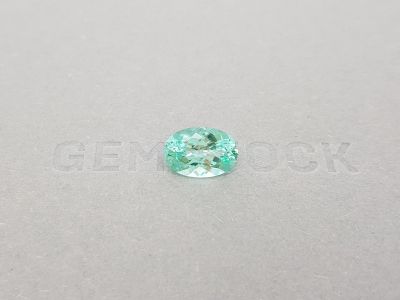 Голубовато-зелёный турмалин Параиба в огранке овал 3,30 карата, GIA photo
