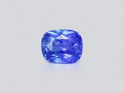 Синий сапфир цвета Cornflower в огранке кушон 1,38 карата, Шри-Ланка photo