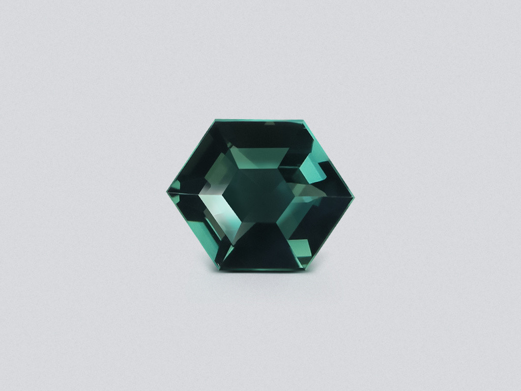 Сапфир Teal в огранке гексагон 1,02 карат, Мадагаскар Изображение №1
