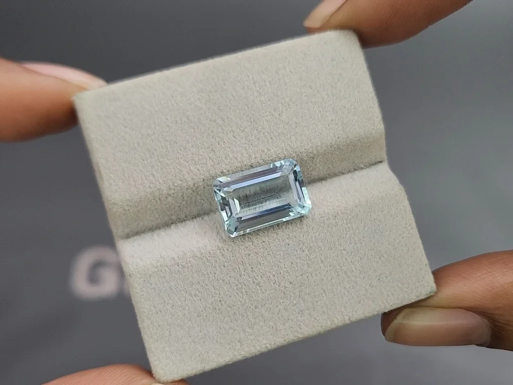 Аквамарин в огранке октагон 4,00 карат, Мадагаскар  Изображение №4