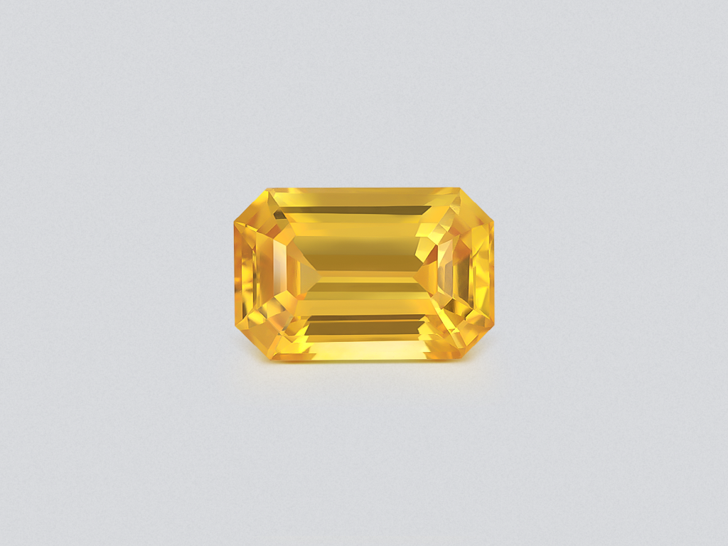 Сапфир Vivid Yellow в огранке октагон 5,01 карат, Шри-Ланка Изображение №1