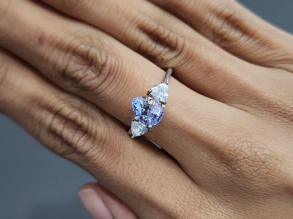 Сапфир Bi-color в огранке груша 2.04 карат, Шри-Ланка Изображение №5