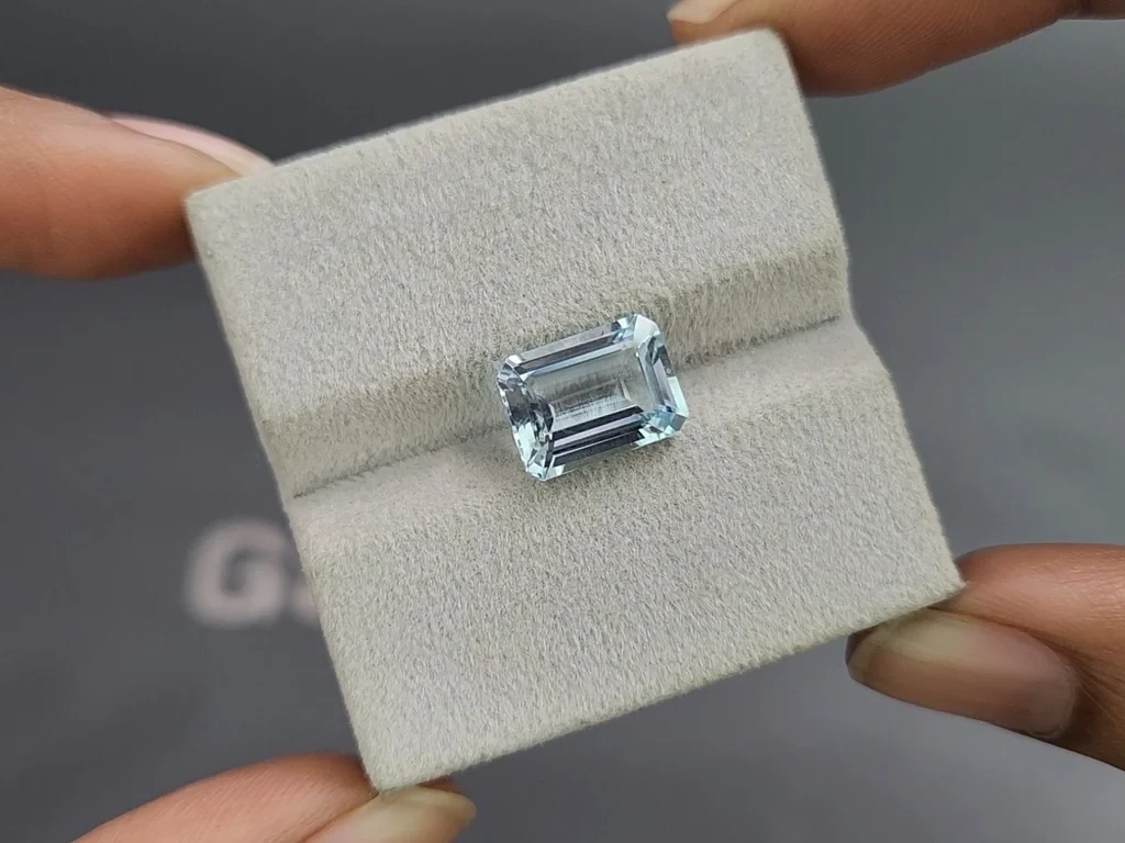 Аквамарин в огранке октагон 3,85 карат, Мадагаскар  Изображение №4