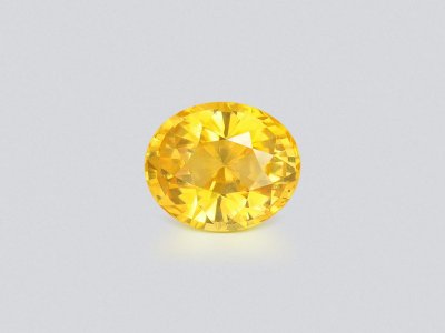Желтый сапфир Golden color в огранке овал 1,52 карата, Шри -Ланка  photo