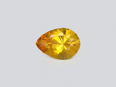 Негретый сапфир Golden Yellow в огранке груша 2,30 карата, Шри-Ланка photo