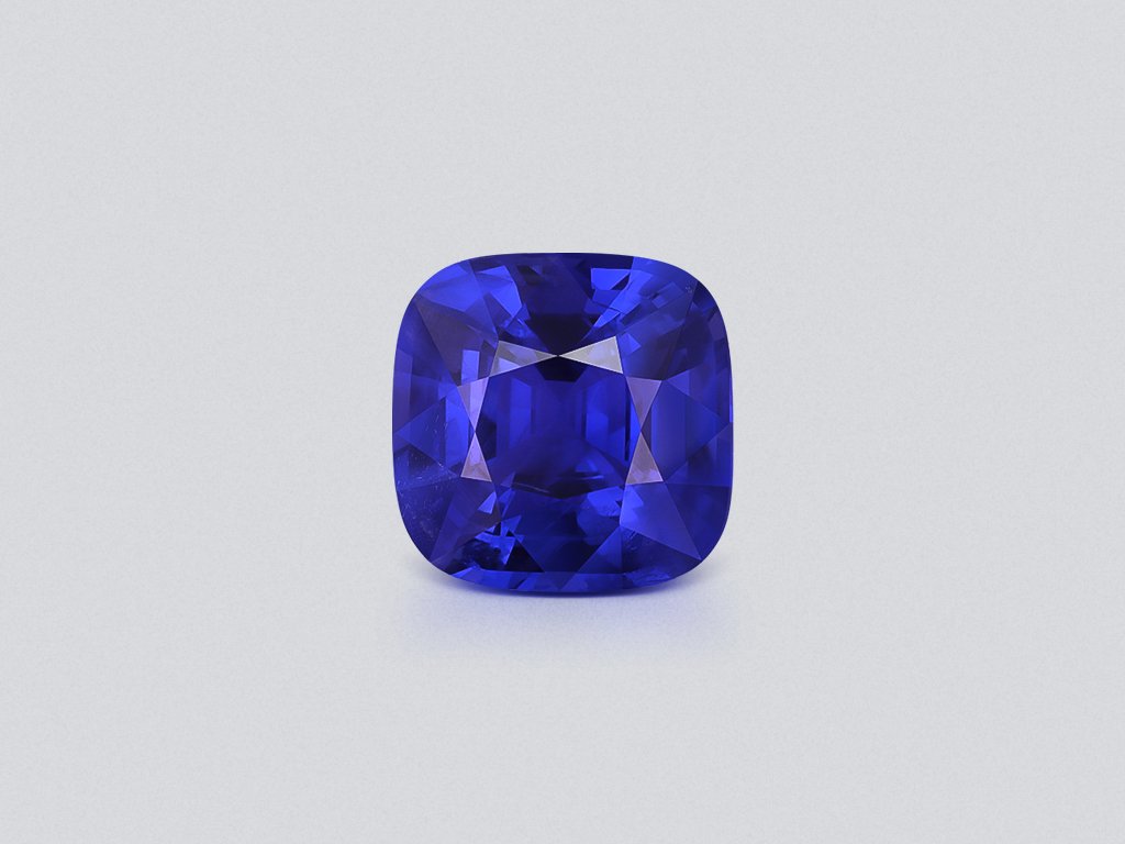 Негретый сапфир Royal Blue в огранке кушон 13,23 карат, Шри-Ланка, GRS Изображение №1