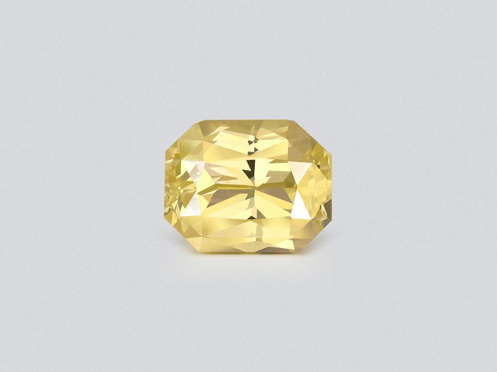 Негретый сапфир Pastel Yellow в огранке радиант 2,00 карата, Шри-Ланка  Изображение №1