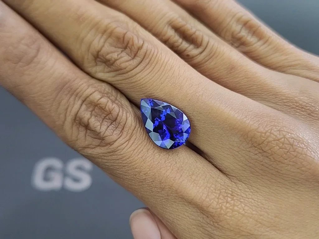 Танзанит в огранке груша 7,12 карат, Танзания Изображение №2