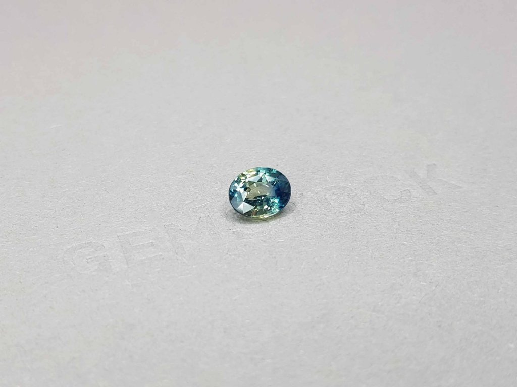 Teal cапфир в гранке овал 2,01 карат, Мадагаскар  Изображение №2