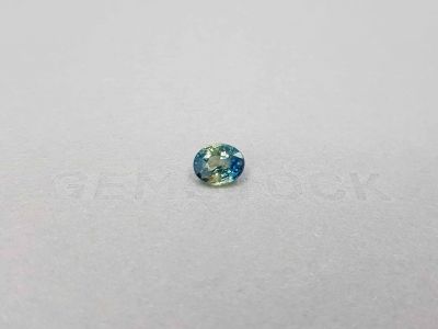 Teal cапфир в гранке овал 2,01 карат, Мадагаскар  photo