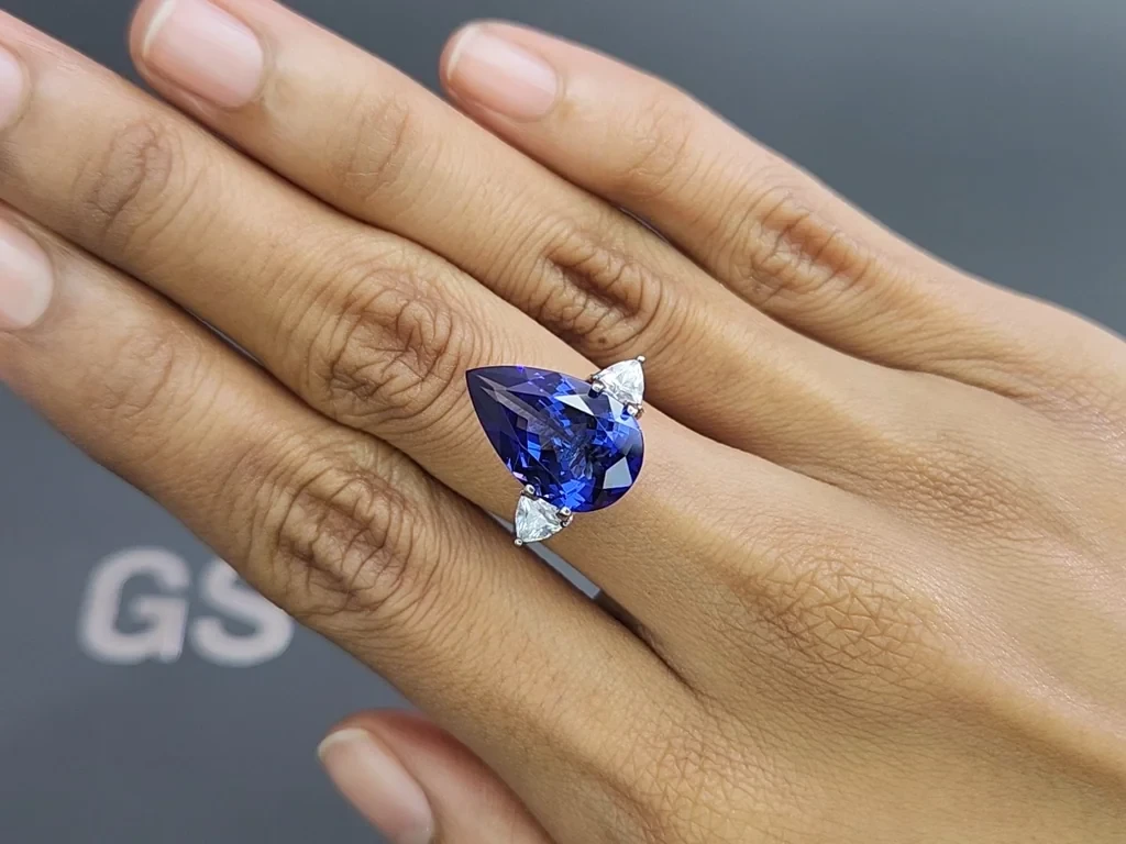 Танзанит в огранке груша 7,75 карат, Танзания Изображение №5