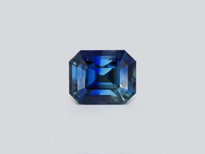 Негретый сапфир Teal в огранке октагон 1,54 карата, Мадагаскар photo