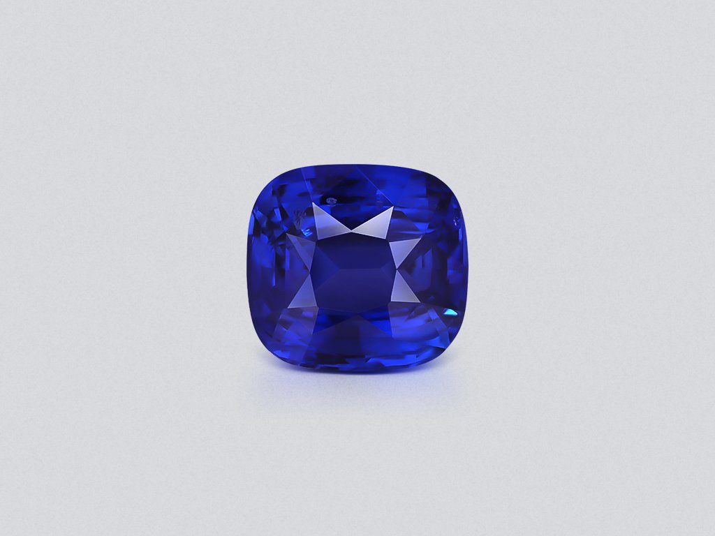 Сапфир Royal Blue в огранке кушон 13,12 карат, Шри-Ланка  Изображение №1