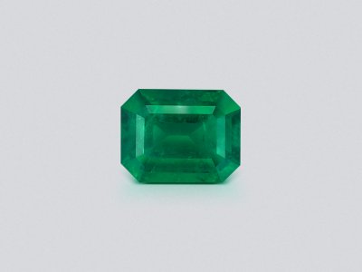 Изумруд Vivid Green в огранке октагон 9,91 карат, Замбия photo