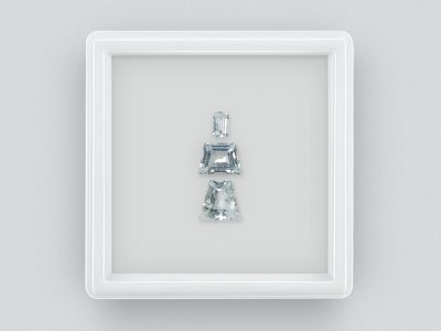Сет аквамаринов 1,76 карат, Африка photo