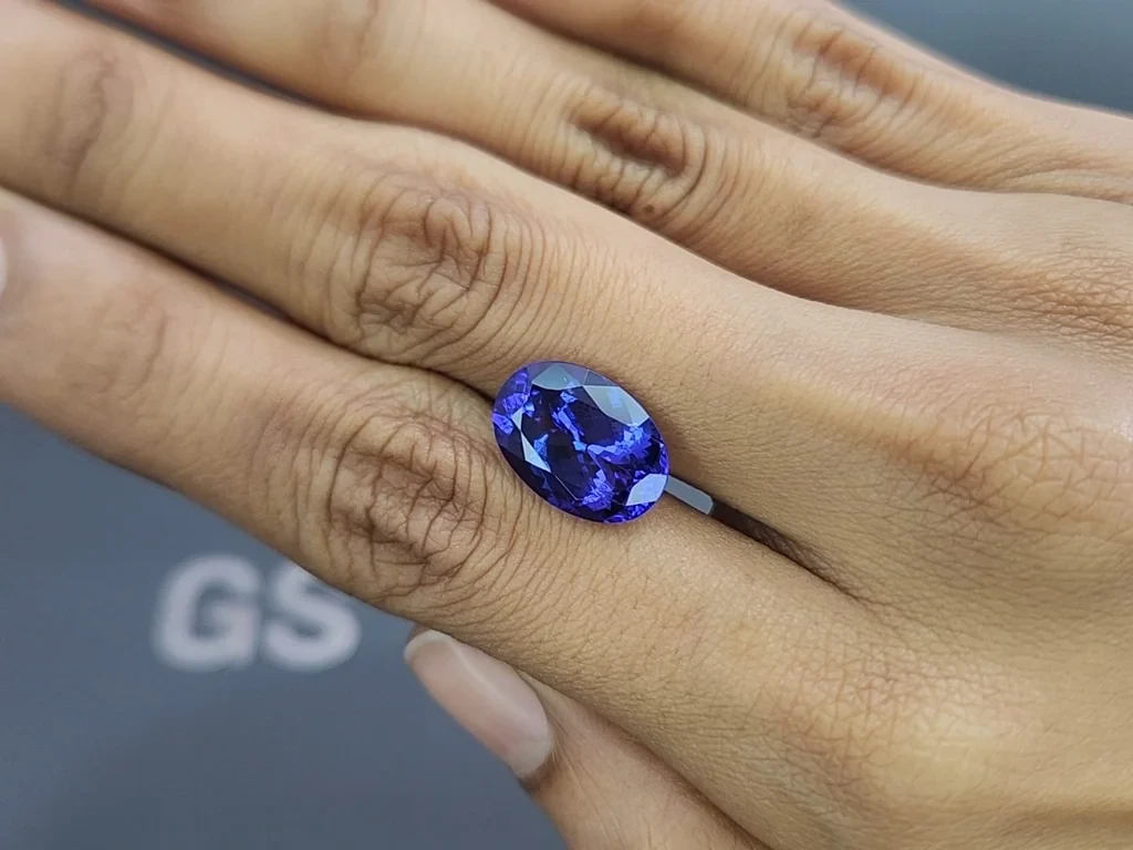 Танзанит в огранке овал 7,76 карат, Танзания Изображение №2