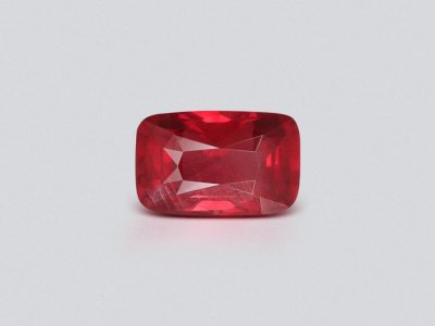 Негретый рубин Vivid Red в огранке кушон 2,09 карата, Мозамбик photo