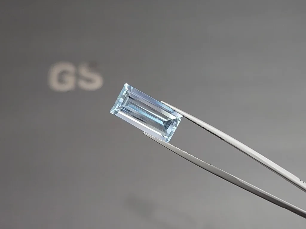 Аквамарин в огранке багет 6,83 карат, Мадагаскар Изображение №3