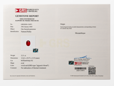 Identification Report GRS