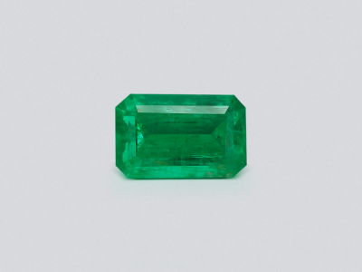 Изумруд Vivid Green в огранке октагон 1,23 карата, Панджшер photo
