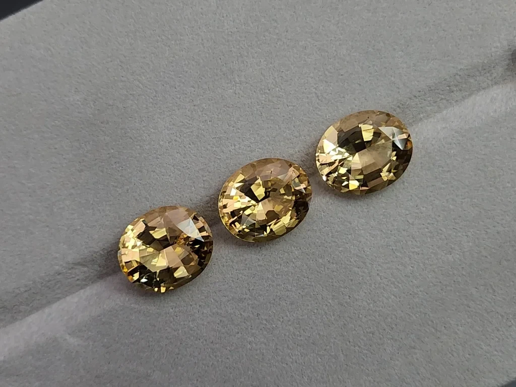 Сет цитринов в высокоточной огранке овал 47,26 карат, Африка Изображение №5