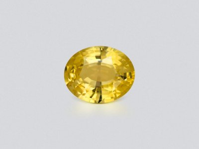 Желтый сапфир Vivid Yelow в огранке овал 1,56 карата, Шри -Ланка  photo