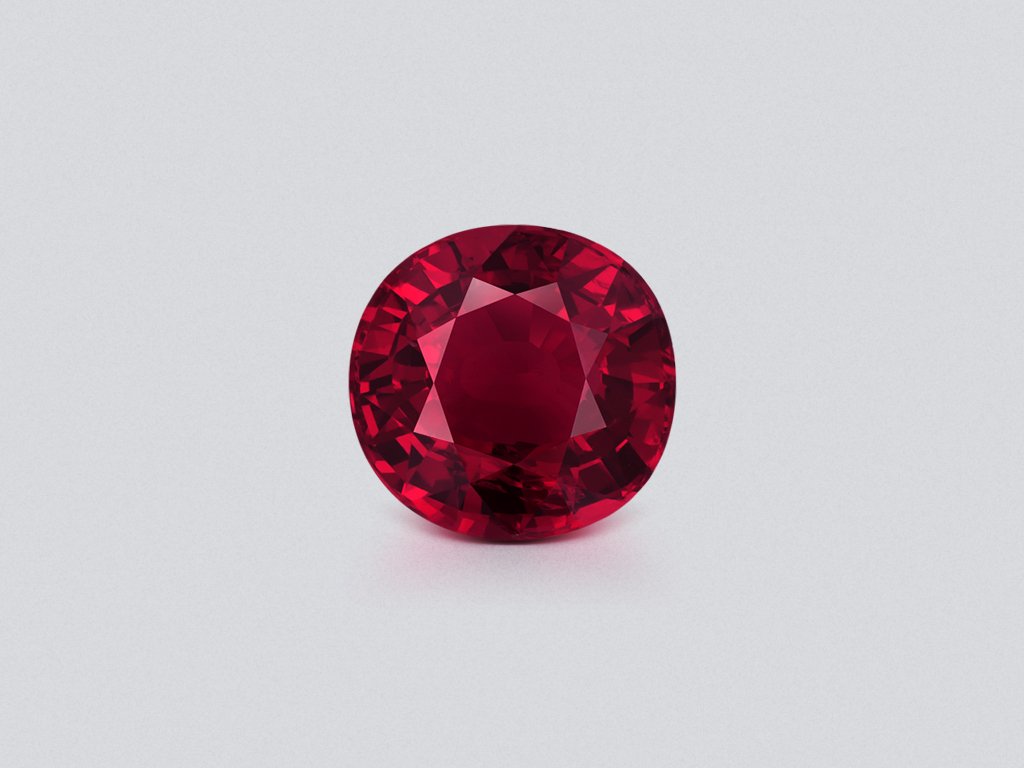 Шпинель Vivid Red в огранке кушон 7,03 карат, Вьетнам Изображение №1