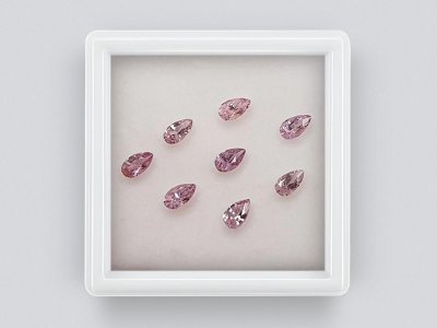 Сет калиброванных сапфиров 5x3 мм в огранке груша 1,79 карат/8 шт photo