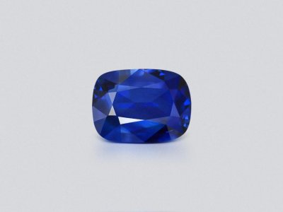 Крупный синий сапфир Royal blue в огранке кушон 38,90 карата, Шри-Ланка photo