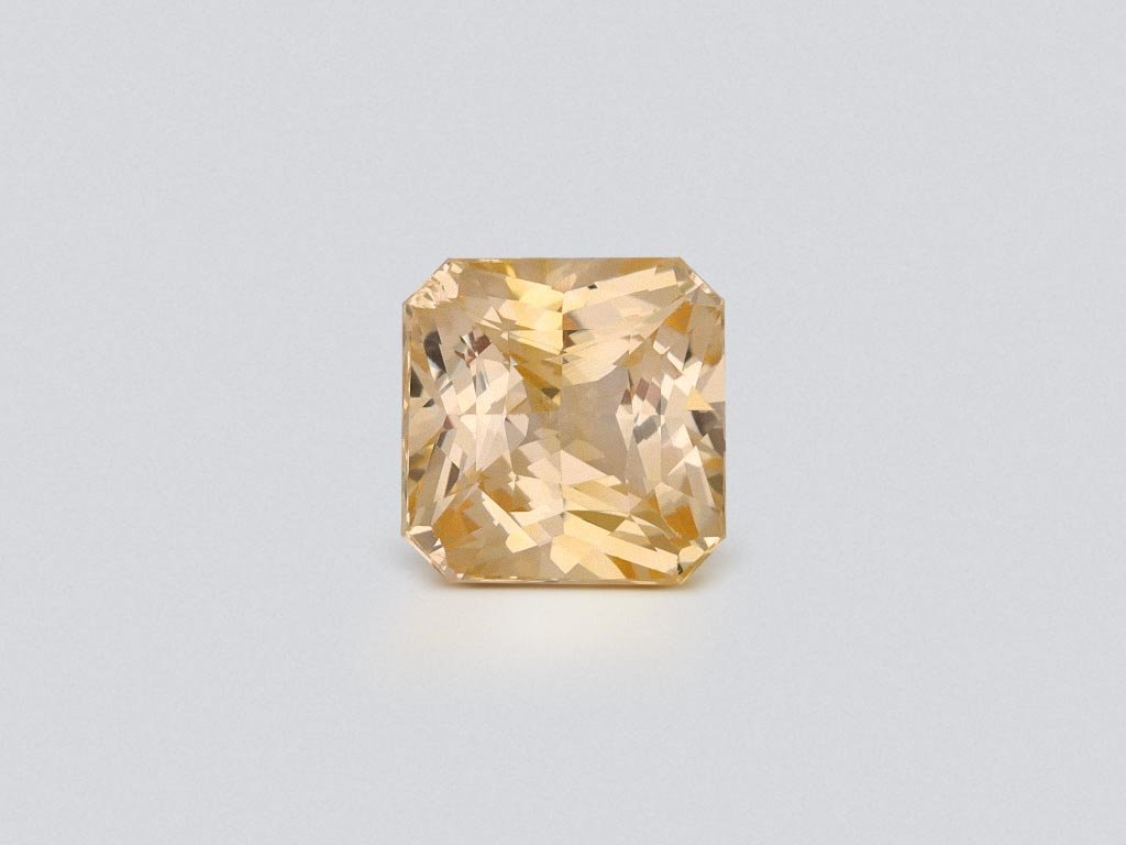 Негретый сапфир Pastel Yellow в огранке радиант 5,08 карата, Шри-Ланка Изображение №1