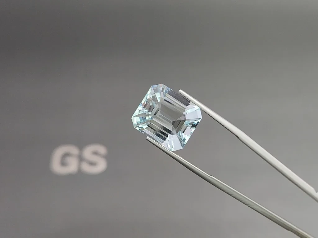 Крупный аквамарин в огранке октагон 15,35 карат, Мадагаскар  Изображение №3