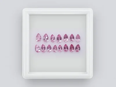 Сет из шпинели в огранке груша 3,10 карат photo